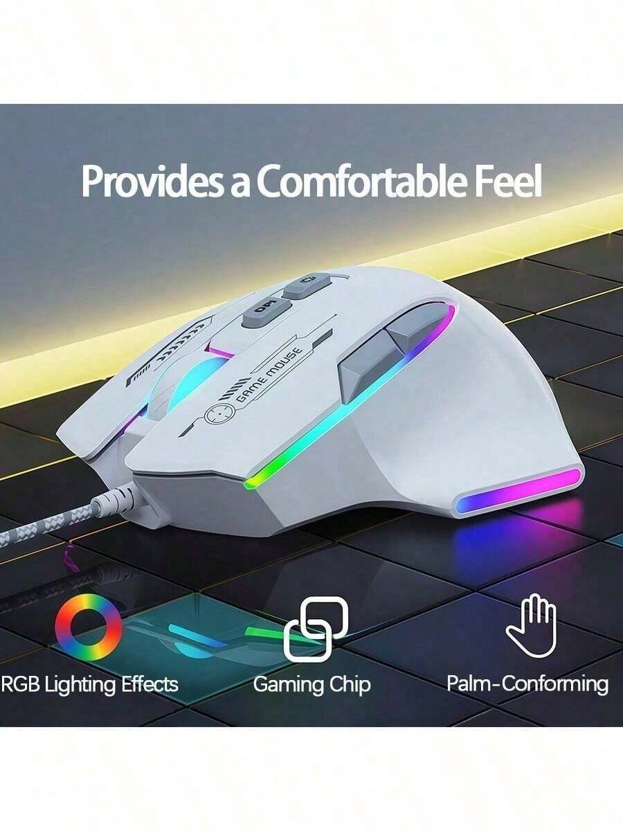 Acer OMW950 Wired Gaming Mouse, Programmable Macro, High Precision Adjustable DPI, Optimized For FPS Games, Compatible With Desktop & Laptop - View 1