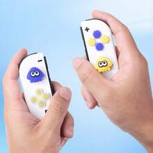 Cute Squid Directional Keys & Silicone Joystick Caps Set, ABXY Button Covers Compatible With Switch/OLED, Not Compatible With Switch Lite And Protective Cases - View 6
