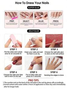 24pcs Almond-Shaped 3D Gel Nail Stickers, Floral Nail Art Design, French Tip Stickers, Pearl Decor, Perfect Fit Acrylic Nail Kit, Includes: 1pc Jelly Gel And 1pc Nail File, Bloominggelnails French Manicure, Suitable For Women's Daily Work, Festivals, Parties, Etc. Nail Supplies 6POA - 多色 2 - 查看 5
