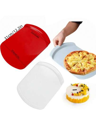 סט אחד של מרית להעברת עוגה, מרית להגשת עוגות, כלי אפייה למטבח, צלחת עוגה, צלחת מטבח, כלי מטבח, מרית להעברת לחם, צלחת לחם, מתאים למטבח, בית, חנות עוגות, מאפייה וחנות קינוחים