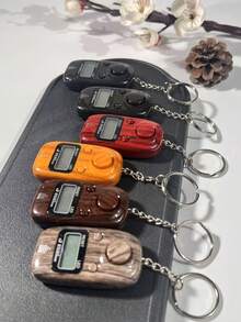 Contador electrónico de grano de madera, contador de recuento manual con retroiluminación LED, llavero con cordón portátil, dispositivo de recuento de sutras budistas, contador de reinicio preciso - Multicolor - Ver 7