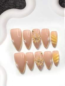 Bộ 10 món trang trí móng tay thủ công họa tiết hoa 3D tối giản, bao gồm bộ dụng cụ làm móng gel, phụ kiện trang trí móng hình hoa nhỏ, mặt dây chuyền hình hoa 5 cánh thủ công, sơn móng tay màu vàng, kiểu dáng thanh lịch và tinh tế, kèm dụng cụ làm móng (1 miếng dán gel + 1 dũa móng). Phù hợp với các kiểu móng hình hạnh nhân, mỏ vịt và hình quan tài, thích hợp cho các bữa tiệc, sử dụng hàng ngày, chụp ảnh, đi làm mùa xuân/hè, v.v. Móng giả dán. - Nhiều màu - Xem 14