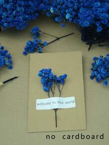 25/50/100/150/300pcs Mini Baby's Breath And Other Artificial Flowers - For Arts And Crafts, Hair Accessories, Wedding Wreaths, Table Flowers, Home Decor, Etc. - Deep Royal Blue - View 2