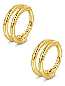 2 Stücke Muschel Spirale Knorpel Ohrringe 16G 8mm 10mm, Edelstahl 316L perforierter Schmuck für Männer und Frauen, Körperimplantatqualität Nasenring Nasennadel, Hypoallergen Scharnier Clicker eleganter Stil, multifunktional für Reisen, geeignet für verschiedene Anlässe, Tanz, Fotoszenen, Reisen - Verschiedenfarbig - Übersicht 12