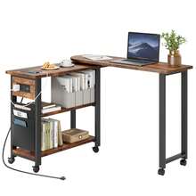 Office Desk - Brown - View 11