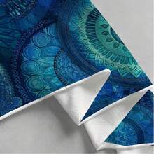 1 chiếc khăn choàng đi biển kiểu Bohemian bằng vải chiffon, họa tiết Mandala trừu tượng, khăn choàng sarong đi biển thanh lịch, khăn quàng hình chữ nhật chủ đề không gian dành cho nữ, thiết kế sống động đa năng. - Nhiều màu - Xem 6