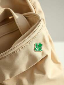 1/2PCS Classic Shamrock Design With White Ribbon Alloy Brooch, Delicate And Eye-Catching. Ideal For St. Patrick's Day Themed Looks, Also Works As A Daily Lucky Accessory For Casual Wear. A Sweet And Meaningful Gift Choice For Graduations, Birthdays, Holidays And Small Gifting Occasions. - Multicolor - View 5