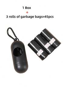 45pcs/3 Rolls Disposable Diaper Bags + 1pc Storage Box, Convenient For Outdoor Baby Stroller, Car, Living Room, Bathroom, Nursery Cleaning, - Multicolor - View 12