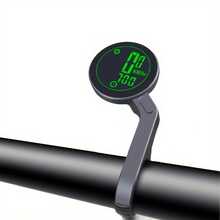 Bicycle Cycle Computer And Odometer - Cycle Computer With 16 Functions, Round LCD Display & Multi-Features For Most Bicycles - Black - View 9