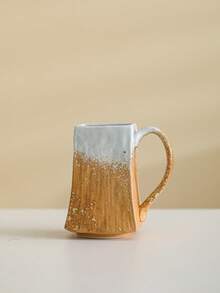 1 chiếc cốc sứ tráng men rạn độc đáo 450ml, thích hợp làm cốc espresso, cốc cà phê latte art, cốc nước, cốc đôi, cốc trà chiều văn phòng, cốc đồ uống, cốc sữa ăn sáng tại nhà, cốc sứ dung tích lớn. - Nhiều màu - Xem 8