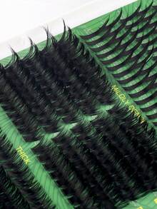560pcs Russian Lash Extensions Kit, Spikes Lash Individuals 100D 120D Volume Eyelash Clusters D-Curly Lash Clusters Kit 10-16MM DIY Eyelash Extensions, 6 Styles Lash Clusters Spike Lashes Individual Lash Clusters, Multi-Type Natural Look, Reusable Individual Segmented False Eyelashes Wispy & Ultra Soft DIY Eyelash Extension At Home - DD - View 6