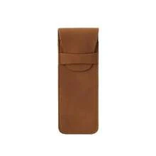 Estuche para bolígrafos de cuero PU esmerilado vintage, funda protectora de alta gama para bolígrafos de tinta, estuche de gran capacidad para dos bolígrafos. - borgoña - Ver 10