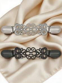 2 chiếc đai nịt eo, đai nịt váy cổ điển, đai nịt áo khoác cardigan có dây đeo sau lưng, đai nịt eo (cổ điển), kim loại, không đính đá quý - Nhiều màu - Xem 9