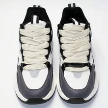 3 Pairs Wide Flat 0.79 Inch Classic Casual Sports Shoelaces - Multicolor - View 9