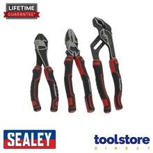 Sealey AK8377 High Leverage Chrome Vanadium Steel Comfort Grip Pliers Set 3pc - 彩色 - 查看 4