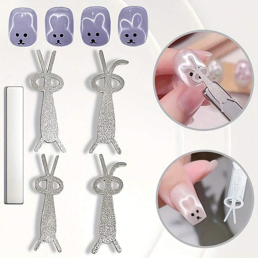5 món dụng cụ tạo hình móng mắt mèo đa năng, dụng cụ vẽ móng nghệ thuật mắt mèo 3D, dụng cụ thiết kế móng, phụ kiện làm móng nghệ thuật - Nhiều màu - Xem 1