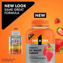 ONE A DAY Multivitamin For Women 50 And Over, Women's Multivitamin Gummy 50 Plus For,Gummy Vitamins For Women 50 Plus, 110 Ct (Packaging May Vary) - default - 查看 2