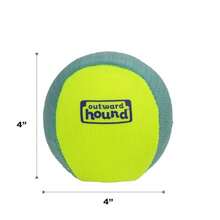 FlyFetch Squeak Ball Dog Toy Extra‑Loud Squeaker Durable Foam Core Floats In Water All Breeds 4" - 如圖所示 - 查看 7