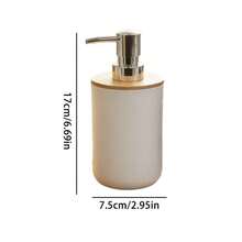 1 bình đựng xà phòng tạo bọt bề mặt nhẵn 380ml, vật dụng thiết yếu cho phòng tắm, bình đựng xà phòng lỏng cho nhà bếp, chai kiểu dáng thời trang, bình nhựa, cấu trúc chắc chắn, bình chứa có thể tái sử dụng, bình đựng xà phòng rửa tay dạng lỏng, dùng cho gia đình và thương mại. - Trắng - Xem 8