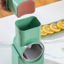 Máy thái rau củ đa năng 16 trong 1, tiện dụng cho nhà bếp, thái hạt lựu, thái lát, bào sợi và lọc nước, dụng cụ thái nhanh khoai tây, cà rốt, hành tây với tay cầm bảo vệ, tiết kiệm thời gian chuẩn bị nguyên liệu. - Màu xanh lá cây đậm - Xem 6