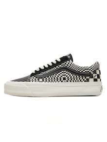 Vans Men's And Women's Old Skool 36 LX Asymmetrical Pattern Low-Top Sneakers/Casual Shoes VN000CNGBLK - Multicolor - View 2