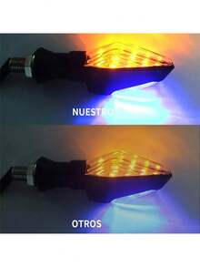 4 Piezas Luces Direccionales Led Para Motocicleta Doble Función - A - Ver 3