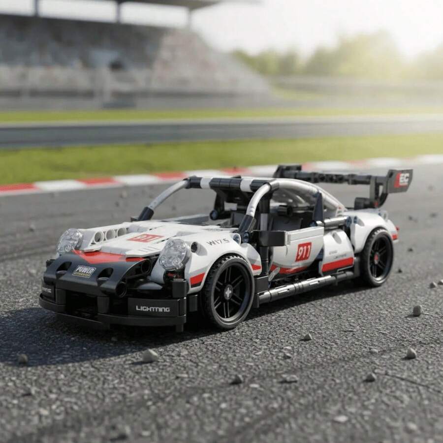 Sweetie Reborn Building Blocks Set - White Miniature Sports Car Style - 406 Pieces - Nhiều màu - Xem 1