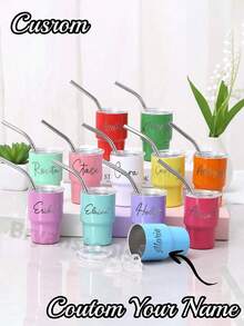 Cốc in hoa sinh nhật cá nhân hóa có nắp đậy, Cốc dành cho phù dâu, Quà cầu hôn phù dâu, Quà tặng cô dâu, Cốc du lịch cho cô dâu, Cốc phù dâu - Nhiều màu - Xem 1
