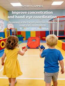 Corn Hole Toss Game For Parent-Child Interaction - Portable For Indoor And Outdoor Use. Corn Hole Toy Suitable For Children's Sensory Training And Team Building Activities. Red And Blue Boards For Fun Competition. Includes Colorful Corn Hole Bags. Compact Foldable Design. - Multicolor - View 7