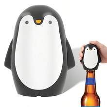 1个可爱企鹅磁性开瓶器 - 自动开瓶器，适用于大多数啤酒和汽水罐，家居酒吧露营礼物 - 查看 2