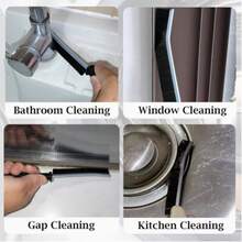 Bộ 5 cọ vệ sinh khe hở nhỏ, cọ chà mạch gạch, cọ vệ sinh nhà vệ sinh, cọ rửa gạch lát phòng tắm, dụng cụ làm sạch khe hẹp, thích hợp sử dụng trong nhà tắm và nhà bếp. - A - Xem 5