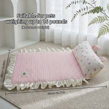 Cute Rabbit Ear Shaped Cooling Pet Mat - Washable /Cat Cooling Pad - Multicolor - View 3