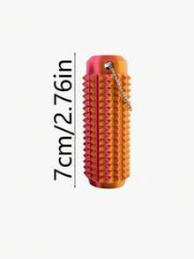 2 piezas Juguetes de masaje de mano para alivio del estrés para adultos, útiles para relajación muscular y alivio del estrés, mini estimulación del dolor y alivio del estrés en los bolsillos de los trabajadores de oficina, adecuados para viajes, al aire libre, oficina, vuelta al colegio, etc., colgante de llavero portátil impreso en 3D con respiraderos, herramienta táctil, con protuberancias texturizadas y orificios de ventilación - Multicolor - Ver 18