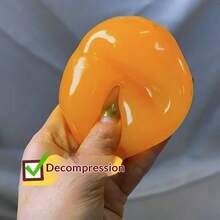 1pc Handmade Soft Squishy Toy - Orange, Coconut Oil Formula, Ultra Slow Rebound High Malleability, Stress Relief - Multicolor - View 6