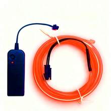 1pc, 9.84ft/3 Meters Bright Neon Rope Light - Holiday Decor Lighting, Bedroom Decor - Battery Powered, Flashing, Electronically Generated Light Source, With Cool Small Devices Included - Color - View 16