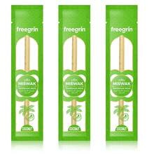 Bàn chải đánh răng FREEGRIN hương dừa mới, làm từ cây Miswak tự nhiên, cực kỳ tươi mát, chiết xuất từ cây Miswak chính hiệu của Ả Rập, giúp tăng cường sức khỏe nướu, làm chắc răng và làm thơm hơi thở. Bàn chải đánh răng Miswak Siwak - Màu xanh chanh - Xem 14