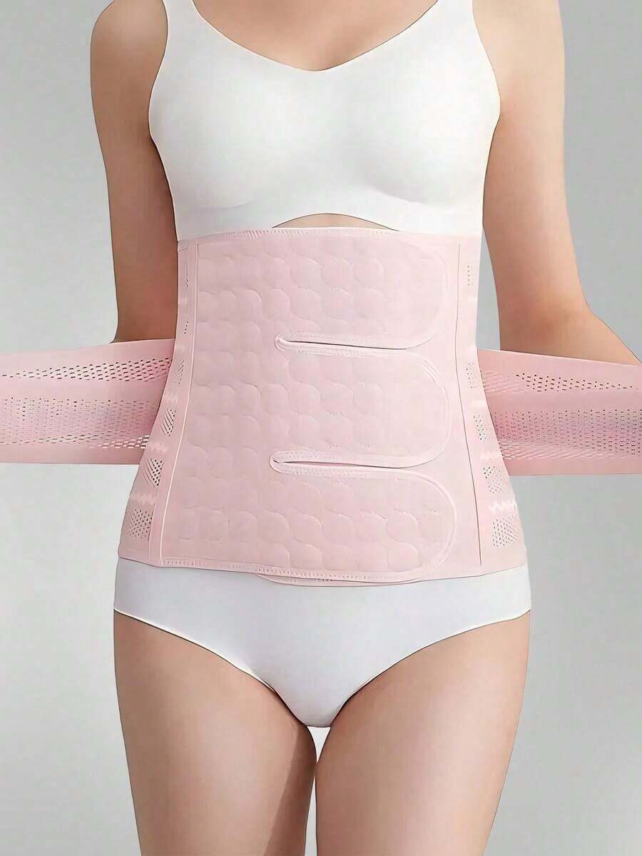 Women's Postpartum Belly Wrap, Slimming Waist Trainer - 淺粉色 - 查看 1