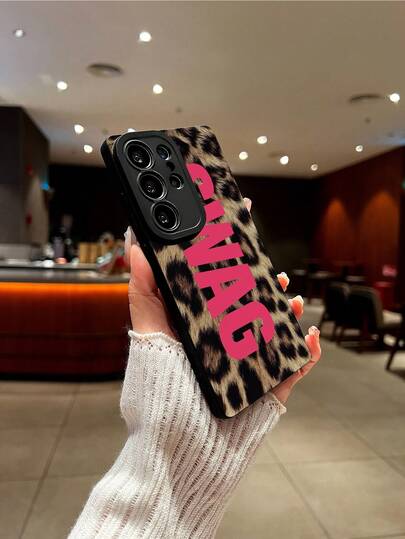 1pc Minimalist Leopard Print Pattern Soft TPU Protective Case Compatible With Galaxy S25 Plus/Galaxy S25 Ultra/Galaxy Note20/Galaxy A52 5G/Galaxy S23 Ultra/Galaxy S22/ 13C 4G/Galaxy A35/Galaxy,SAM/Honor/Note13pro/S23 Ultra/S24 Ultra/S25/A56