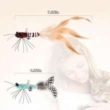 ORSDA Cat Toys, Cat Feather Toy For Indoor Cats, Replacement Teaser, Interative For Cats With Bell, Kitten Toys - / - 查看 5