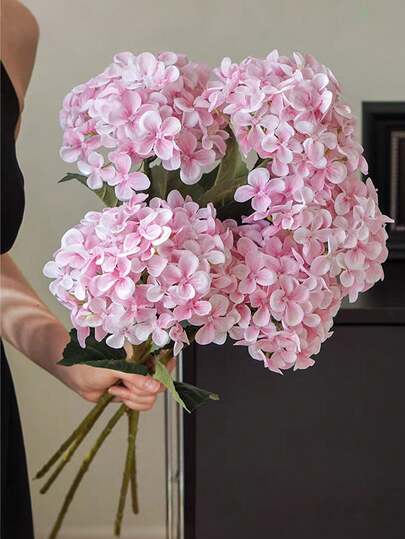 18/9pcs Artificial Hydrangea Flower Bouquet - Realistic Silk Hydrangea Flowers, Suitable For DIY Wedding Bouquets, Bridal Party Decor, Home Office Decor (Living Room, Kitchen, Garden, Hotel, Wedding Decor, Birthday & Valentine's Day Gift Ideas, Room Decor, Home Decor, Outdoor Decor, Bedroom Decor, Wedding Decor, Garden Decor, Outdoor Corridor Decor, Summer Decor, Graduation Decor)