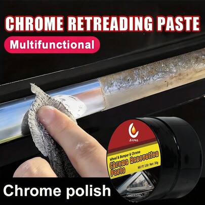 JB-XPCS Restoration Paste For Cars, Suitable For Vehicles, Wheels, Door Handles, Windows, Metal Polishing, And Comes With A Sponge For External Maintenance And Polishing Of