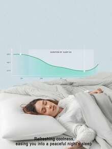 1/2pcs Solid Color Cooling White Pillowcases (Without Insert), Made Of Polyester Fiber, Comfortable And Breathable, Suitable For Summer, Used In Bedroom Settings, A Must-Have For Spring And Summer Bedrooms. - White - View 4