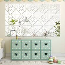 OUTANA Self-Adhesive Non-Deformable Acrylic Mirror Wall Sticker, Fade-Resistant, Suitable For Corridor, Wardrobe, Office, Entrance, Living Room, Bedroom, Dressing Room, Matching Modern Luxury - JMZH30-16 - View 6
