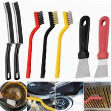 Bộ 5 cọ vệ sinh khe hở nhỏ, cọ chà mạch gạch, cọ vệ sinh nhà vệ sinh, cọ rửa gạch lát phòng tắm, dụng cụ làm sạch khe hẹp, thích hợp sử dụng trong nhà tắm và nhà bếp. - A - Xem 4