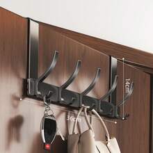 New No-Drill Door Hook, Over-The-Door Hanging Rack, Extended Door Mounted Clothes Hanger. It Is An Essential Item For Hanging Clothes. They Are The Ideal Choice For Bedroom Storage And Organization. - Multicolor - View 11