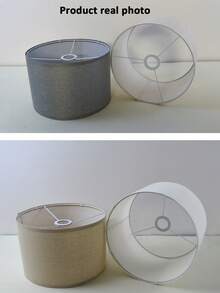 Cúpula de Lâmpada Redonda Removível de Tecido, Adequada para Luminária de Parede, Luminária Pendente, Luminária de Chão, Hotel, Casa, Quarto, Sala de Estar, Criado-Mudo, Escritório, Decoração de Iluminação - abajur - Visão 9