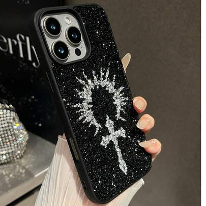 1个全镶钻十字设计手机壳，适用于 17 Pro Max/17/17 Pro/16 Pro Max/16/16 Pro/16 Plus/15/15 Pro Max/15 Pro/15 Plus/11/12/13/14 Pro Max/XS/XR/11 Pro/11 Pro Max/12 Pro/12 Pro Max/13 Pro/13 Pro Max/7 Plus/14 Pro/14 Pro Max/14