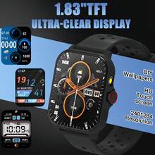 High-Definition Smart Watch With Replaceable Strap, Fashionable Digital Watch, Supports Calling And Music Control, Unisex Sports Watch - Multicolor - View 6