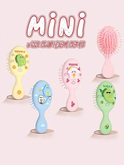 1 Pc Portable Mini Air Cushion Comb, Hair Brush,Detangling Brush For Curly Hair – Hair Brushes For Women Detangler Hair Comb, Hair Detangler Brush For Thick Curly Thin Long Short Wet Or Dry Hair,All Hair Types, Hair Styling Tool,Hair Care,Gift,Hair Care Beauty Hair Tools,Hair Accessories For Women,Back To School Essentials,Travel Essentials,Hairstylist Essentials,Hair Brush For Home Room,Hair Stuff