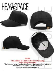 HEADSPACE  Baseball Cap, Unisex Style, 100% Cotton, Breathable And Comfortable. Adjustable Buckle Design Fits All Head Sizes. Suitable For Sports, Outdoor Activities, Indoor Use, Casual Wear And Various Occasions. Ideal Gift For Juneteenth, Father's Day, Mother's Day, Independence Day And The World Cup--Gone Fishin Sunset Fishing Hat With Silhouette Design For Outdoor Enthusiasts And Nature Lovers Casual Cap For Camping Hiking And Relaxing By The Lake - Black - View 3